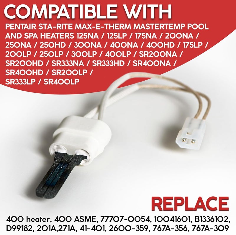Granatan 77707-0054 Igniter, Pool Heater Igniter Kit Compatible with Pentair Sta-Rite Max-E-Therm MasterTemp 200/250/300/400 Pool and Spa Heaters Igniter Replacement - Image 2